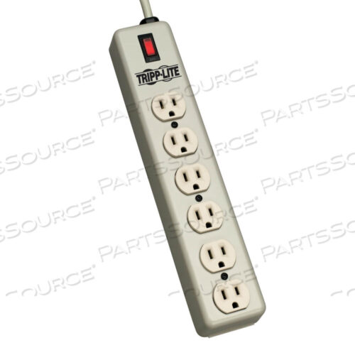 OEM#: 6SPDXWABER POWER STRIP INDUSTRIAL 6-OUTLET 5-15R 5-15P 6FT CORD by Tripp Lite