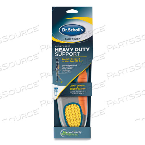 OEM#: DSC59048Стельки ортопедические PAIN RELIEF HEAVY DUTY SUPPORT, МУЖСКИЕ РАЗМЕРЫ 8-14, СЕРЫЕ/СИНИЕ/ОРАНЖЕВЫЕ/ЖЕЛТЫЕ, ПАРА от Dr. Scholls