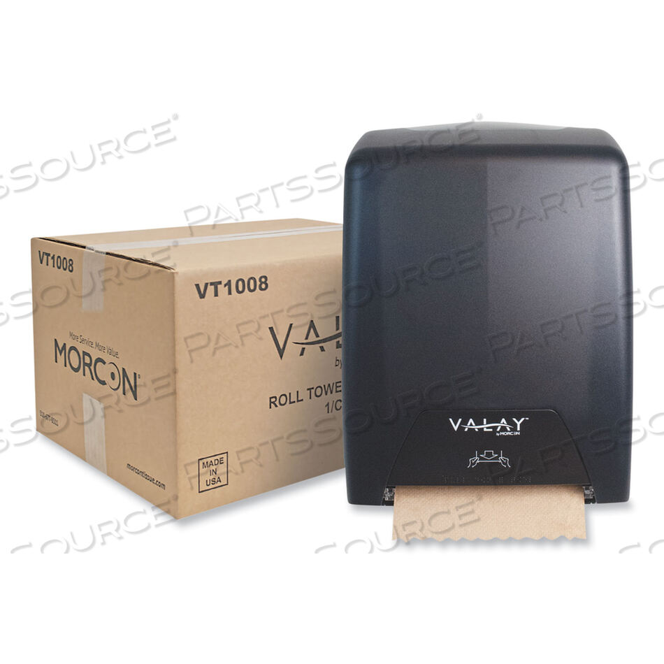 OEM#: VT1008VALAY ФИРМЕННЫЙ ДИСПЕНСЕР ДЛЯ РУЛОННЫХ ПОЛОТЕНЕЦ, 11,75 X 8,5 X 14, ЧЕРНЫЙ от Morcon Tissue