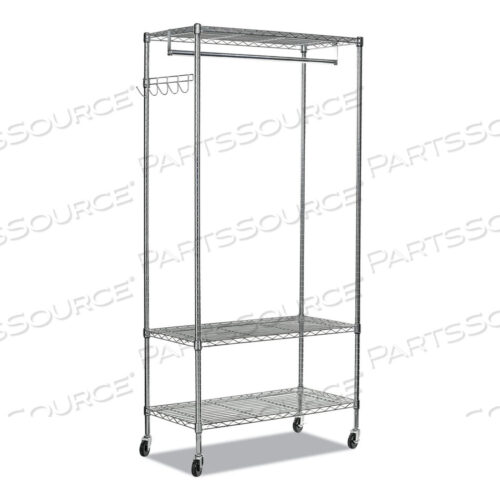 OEM#: ALEGR364818SRWIRE СТЕЛЛАЖ ДЛЯ ОДЕЖДЫ, 40 ПРЕДМЕТОВ, 48 Ш X 18 Г X 75 В, СЕРЕБРИСТЫЙ от Alera