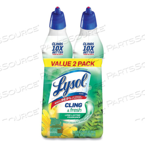 OEM#: 19200-98015CLING AND FRESH TOILET BOWL CLEANER, FOREST RAIN SCENT, 24 OZ, 2/PACK by Lysol