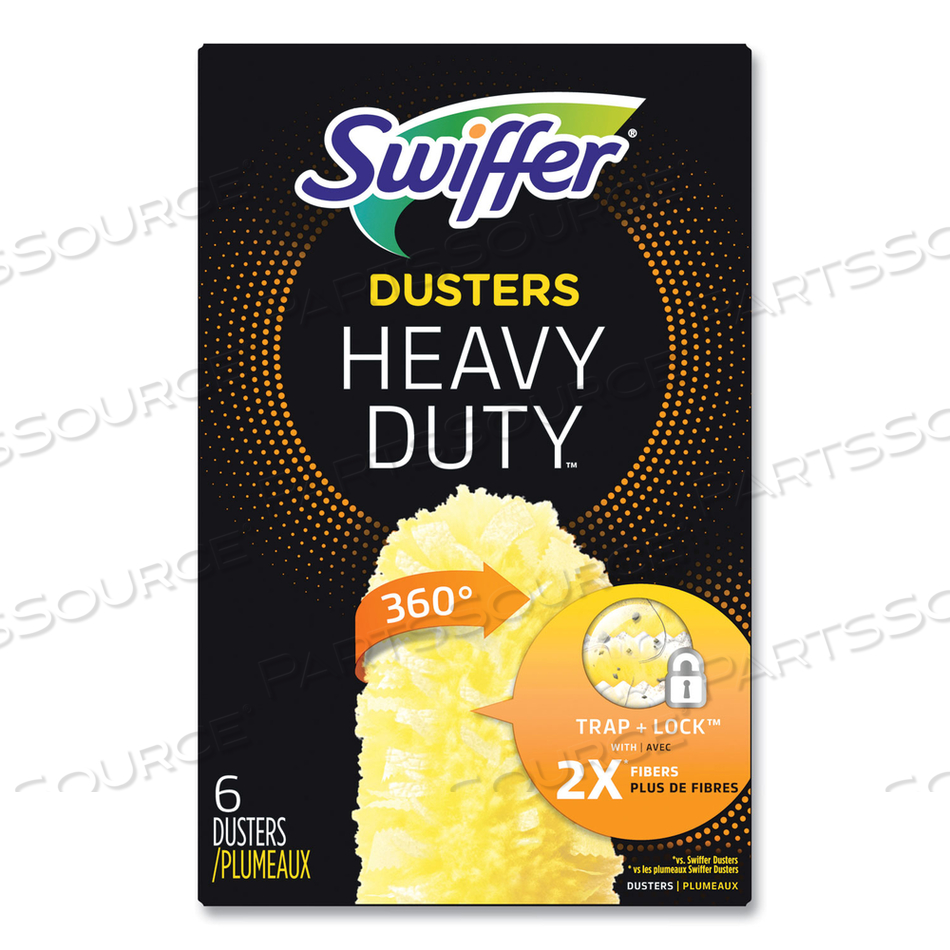 OEM#: 21620HEAVY DUTY DUSTERS RESPILL, DUST LOCK FIBER, ЖЕЛТЫЙ, 6/КОРОБКА, 4 КОРОБКИ/КОРОБКА от Swiffer