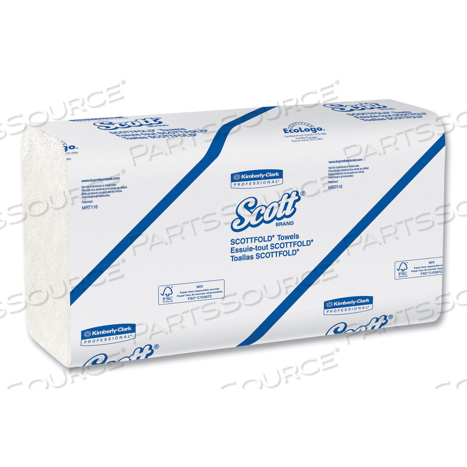OEM#: 45957 ПОЛОТЕНЦА ESSENTIAL С НИЗКОЙ МОКРОЙ ПРОЧНОСТЬЮ, МНОГОСЛОЖНЫЕ, 9,4 X 12,4, БЕЛЫЕ, 175/УПАК, 25 УПАКОВОК/КОРОБКА от Scott