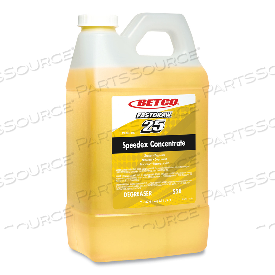 OEM#: 5284700SPEEDEX FASTDRAW 25 КОНЦЕНТРАТ СИЛЬНОГО ОБЕЗЖИРИВАНИЯ, С АРОМАТОМ ЛИМОНА, БУТЫЛКА 67,6 УНЦИЙ, 4 ШТ./КОРОБКА от Betco Corporation