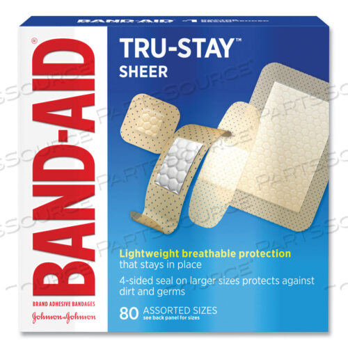 OEM#: 111713400TRU-STAY SHEER STRIPS КЛЕЙКИЕ БАНДАЖИ, АССОРТИМЕНТ, 80/КОРОБКА от Band-Aid