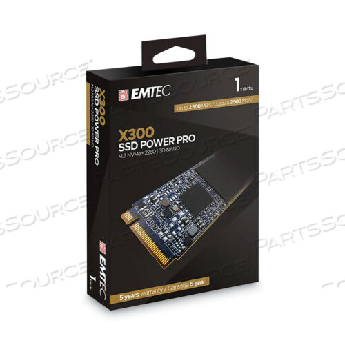OEM#: ECSSD1TX300X300 POWER PRO ВНУТРЕННИЙ ТВЕРДОТЕЛЬНЫЙ ДИСК, 1 ТБ, PCIE от Emtec