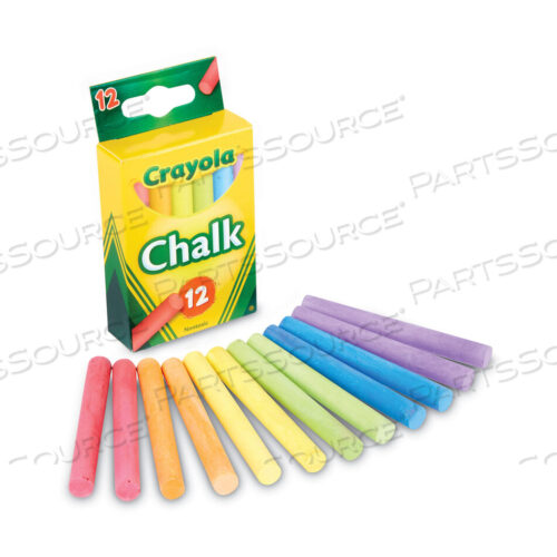 OEM#: 510816МЕЛ, 3 X 0,38 ДИАМЕТР, 6 РАЗНЫХ ЦВЕТОВ, 12 ПАЛОЧЕК/КОРОБКА от Crayola