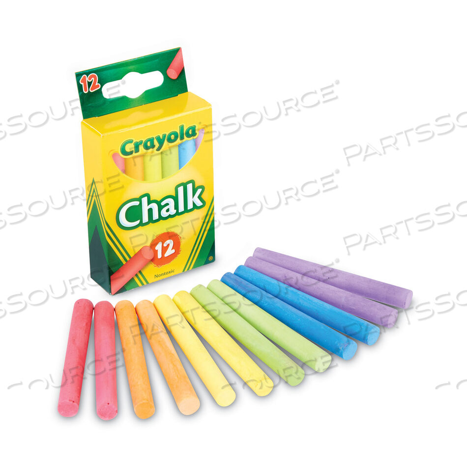 OEM#: 510816МЕЛ, 3 X 0,38 ДИАМЕТР, 6 РАЗНЫХ ЦВЕТОВ, 12 ПАЛОЧЕК/КОРОБКА от Crayola