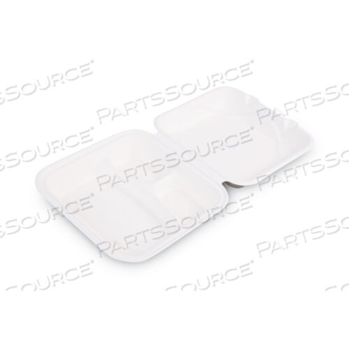 OEM#: EP-HC93ВОЗОБНОВЛЯЕМЫЕ И КОМПОСТНЫЕ КОНТЕЙНЕРЫ ДЛЯ САХАРНОГО ТРОСТНИКА, 3 ОТСЕКА, 9 X 9 X 3, БЕЛЫЕ, 50/УПАКОВКА, 4 УПАКОВКИ/КОРОБКА от Eco-Products