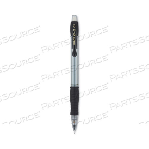 OEM#: 51015G2 MECHANICAL PENCIL, 0.7 MM, HB (#2.5), BLACK LEAD, CLEAR/BLACK ACCENTS BARREL, DOZEN by Pilot