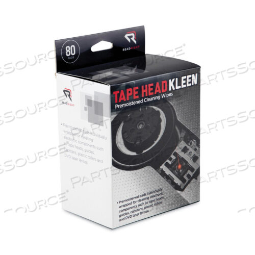 OEM#: RR1301TAPE HEAD KLEEN PAD, ИНДИВИДУАЛЬНО ЗАПЕЧАТАННЫЕ ПРОКЛАДКИ, 5 X 5, 80/КОРОБКА по Read Right