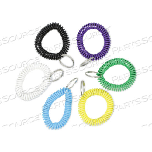 OEM#: UNV56051БРЕЛОК ДЛЯ КЛЮЧЕЙ WRIST COIL PLUS, ПЛАСТИКОВЫЙ, РАЗНЫЕ ЦВЕТА, 6 ШТ./УПАКОВКА от Universal