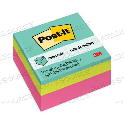 OEM#: 2027RCRORIGINAL CUBES, 3 X 3, КОЛЛЕКЦИЯ AQUA WAVE, 400 ЛИСТОВ/КУБИК от 3M Consumer