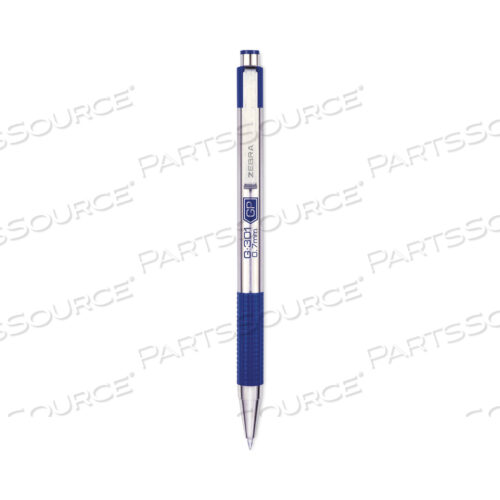 OEM#: 41321G-301 ГЕЛЕВАЯ РУЧКА, ВЫДВИЖНАЯ, СРЕДНЯЯ 0,7 ММ, СИНИЕ ЧЕРНИЛА, НЕРЖАВЕЮЩАЯ СТАЛЬ/СИНИЙ КОРПУС от Zebra Pen Corporation