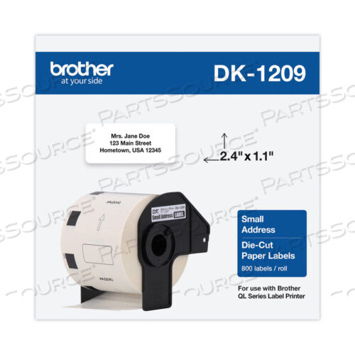 OEM#: DK1209ЭТИКЕТКИ С АДРЕСОМ, 1,1 X 2,4, БЕЛЫЕ, 800 ЭТИКЕТОК/РУЛОН от Brother