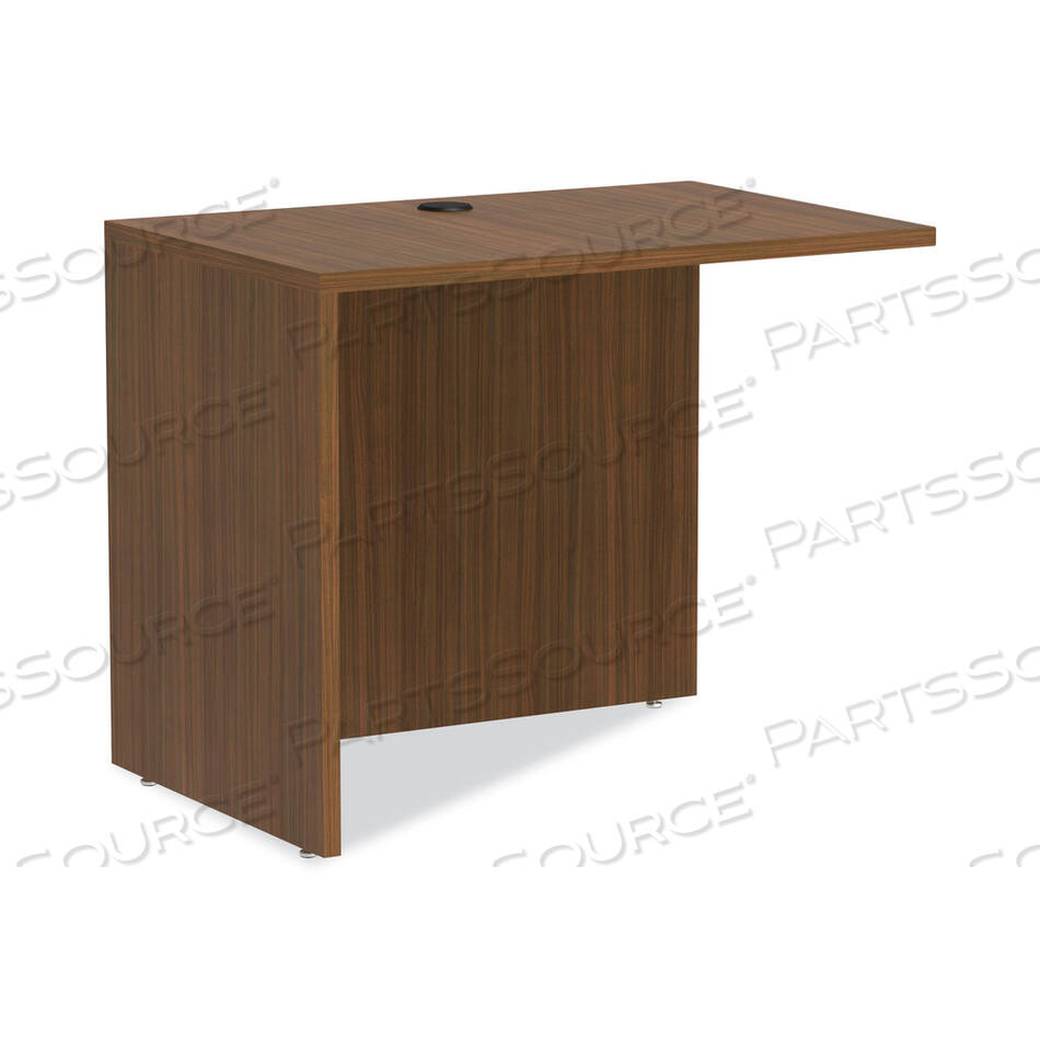OEM#: VA353624WAALERA VALENCIA SERIES REVERSIBLE RETURN/BRIDGE SHELL, 35W X 23.63D X 29.5H, MODERN WALNUT by Alera