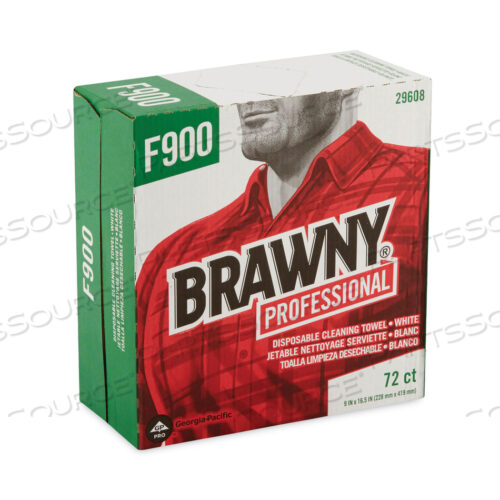 OEM#: 29608FLAX 900 HEAVY DUTY CLOTHS, 9 X 16.5, БЕЛЫЕ, 72/КОРОБКА, 10 КОРОБОК/КОРОБКА от Brawny