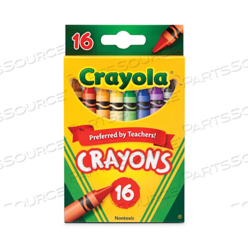 OEM#: 523016CLASSIC COLOR CRAYONS, PEGGABLE RETAIL PACK, 16 COLORS/PACK by Crayola