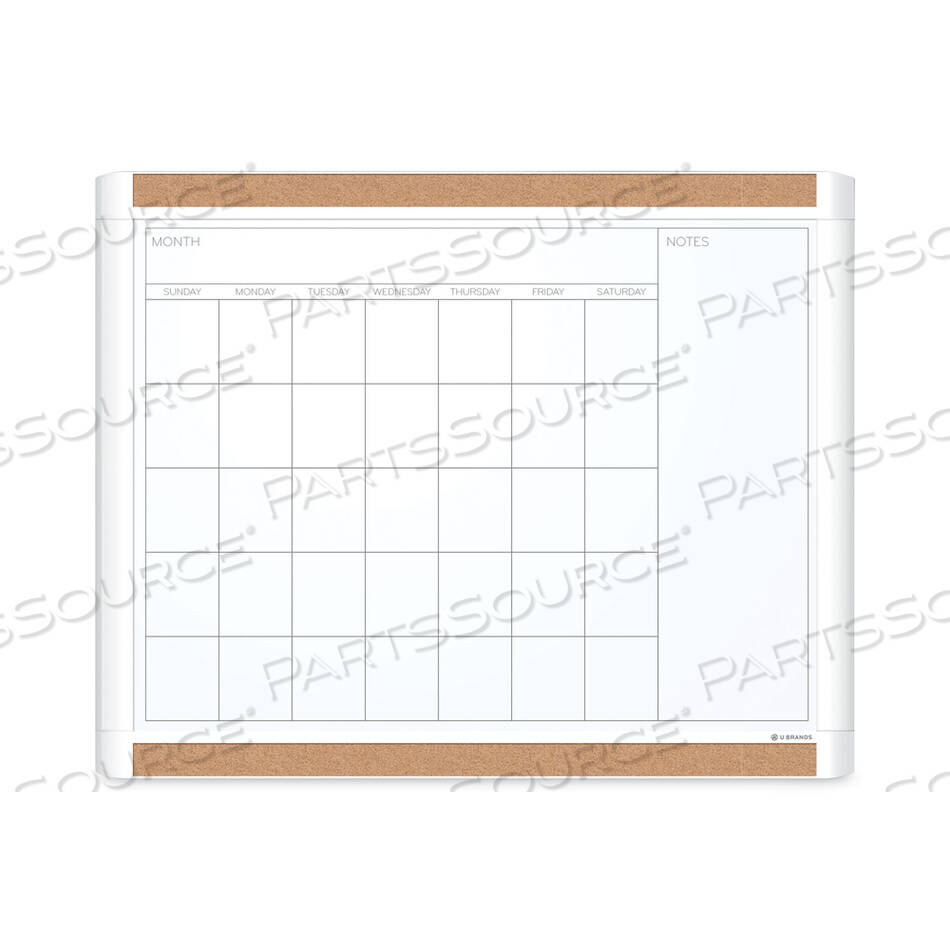 OEM#: 437U00-01PINIT МАГНИТНЫЙ СУХОСТИРАЕМЫЙ КАЛЕНДАРЬ С ПЛАСТИКОВОЙ РАМКОЙ, 20 X 16, БЕЛАЯ ПОВЕРХНОСТЬ И РАМКА от U Brands