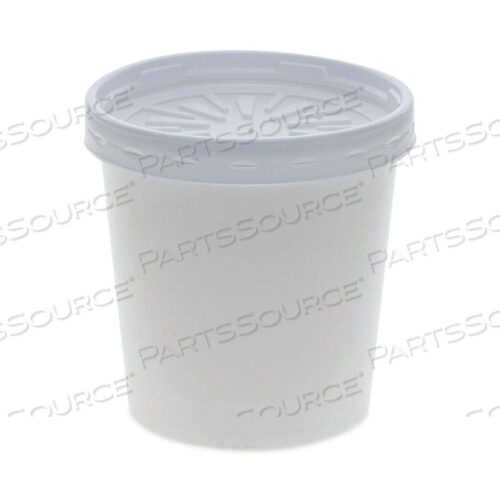 OEM#: D16RBLDБУМАЖНЫЙ КРУГЛЫЙ КОНТЕЙНЕР ДЛЯ ПИЩИ И КРЫШКА, КОМБИНИРОВАННЫЙ, 16 УНЦИЙ, ДИАМЕТР 3,75 X ВЫСОТА 3,88, БЕЛЫЙ, 250 ШТ./КОРОБКА от Pactiv