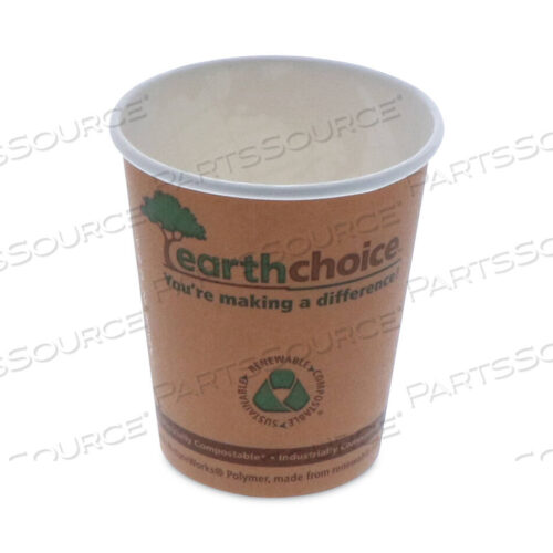 OEM#: DPHC8ECEARTHCHOICE КОМПОСТИРУЕМЫЙ БУМАЖНЫЙ СТАКАНЧИК, 8 УНЦИЙ, ОРАНЖЕВЫЙ, 1000/КОРОБКА от Pactiv