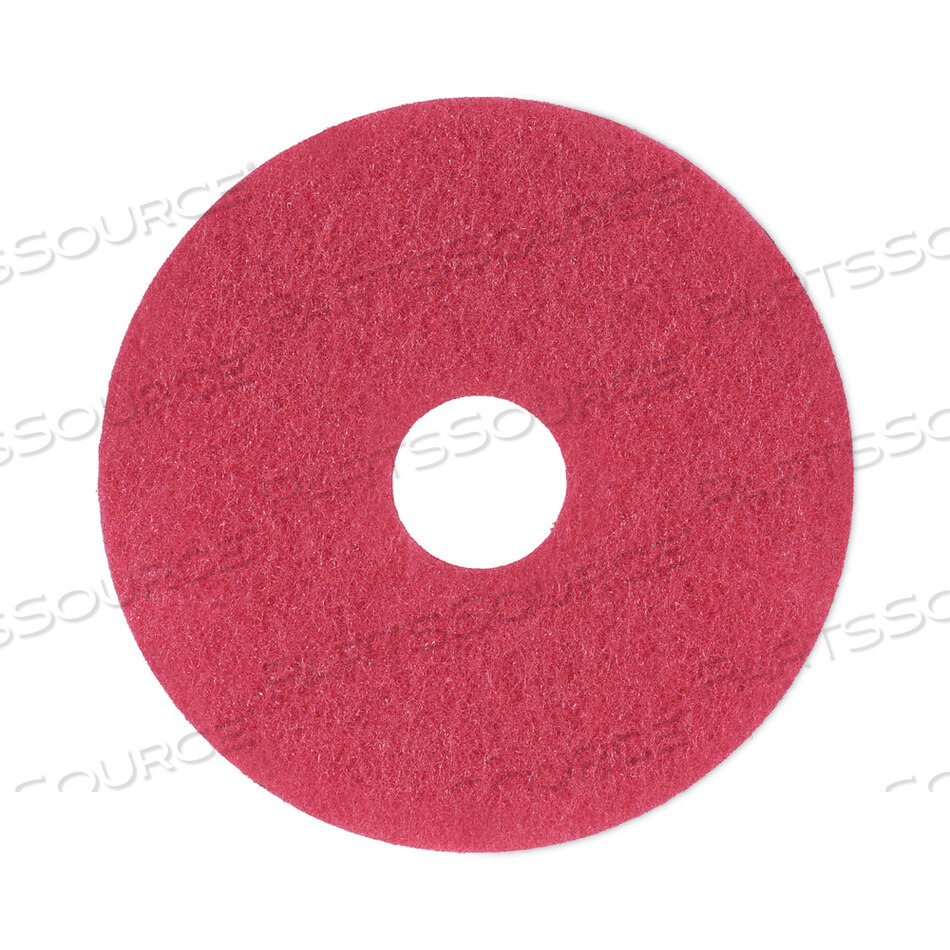 OEM#: BWK4013REDBUFFIING FLOOR PADS, 13 ДИАМЕТР, КРАСНЫЙ, 5/КОРОБКА от Boardwalk