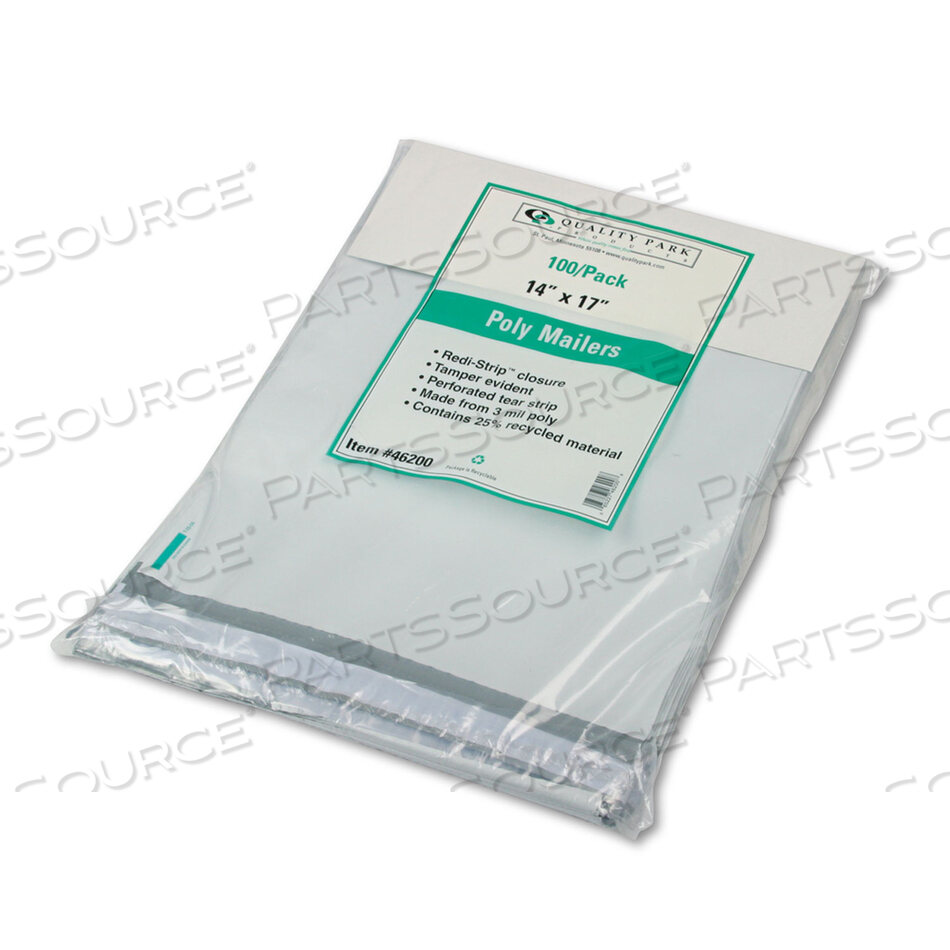 OEM#: QUA46200КОНТАКТЫ REDI-STRIP POLY, #5 1/2, КВАДРАТНЫЙ КЛАПАН С ПЕРФОРИРОВАННОЙ ПОЛОСОЙ, КЛЕЯЩАЯСЯ ЗАСТЕЖКА REDI-STRIP, 14 X 17, БЕЛЫЕ, 100 ШТ./УПАК. от Quality Park Products