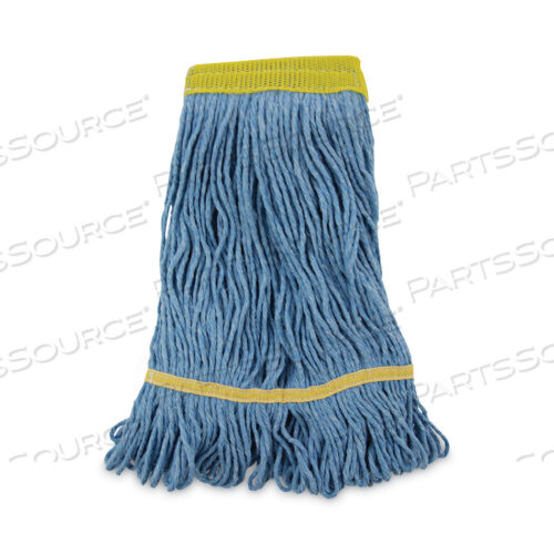 OEM#: BWK501BLSUPER LOOP WET MOP HEAD, ХЛОПОК/СИНТЕТИЧЕСКОЕ ВОЛОКНО, 5 ГОЛОВНЫХ ПОВЯЗОК, МАЛЕНЬКИЙ РАЗМЕР, СИНИЙ, 12/КОРОБКА от Boardwalk