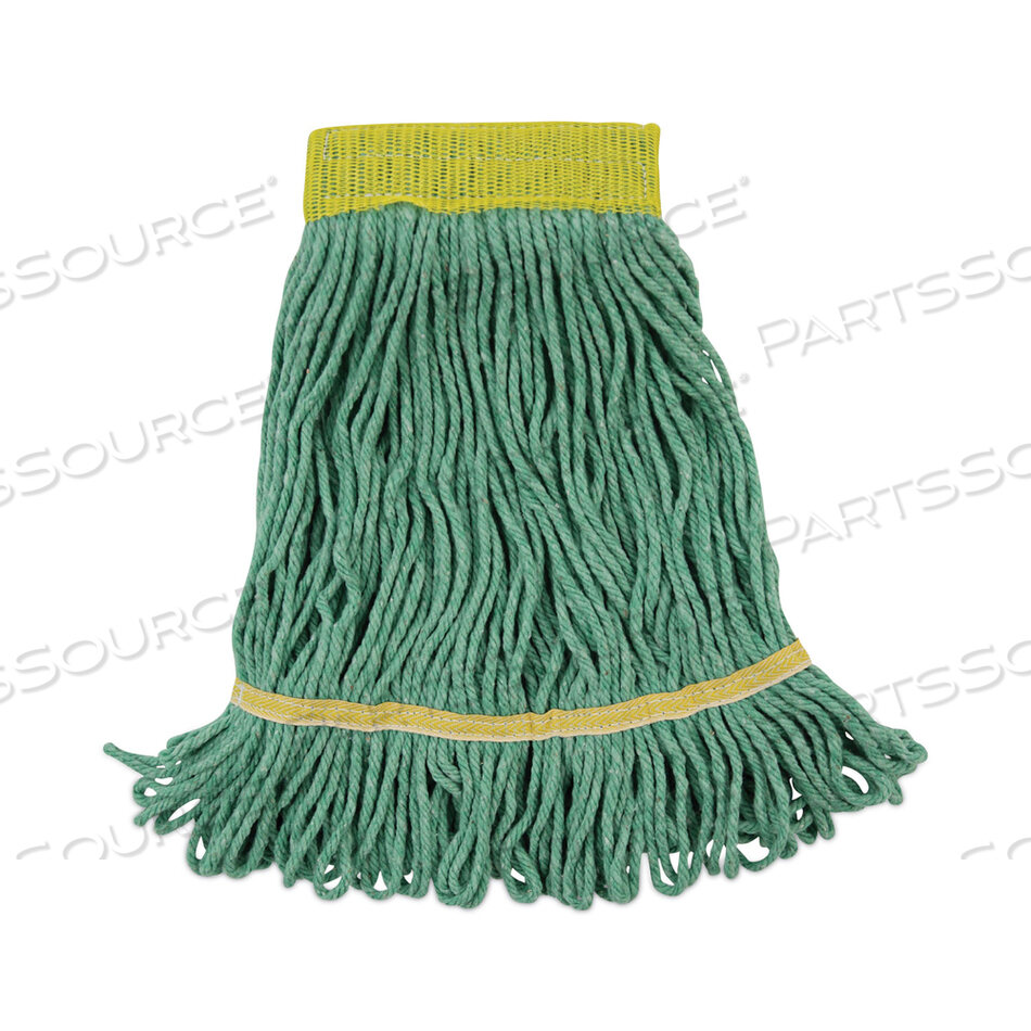 OEM#: BWK501GNSUPER LOOP WET MOP HEAD, ХЛОПОК/СИНТЕТИЧЕСКОЕ ВОЛОКНО, 5 ГОЛОВНЫХ ПОВЯЗОК, МАЛЕНЬКИЙ РАЗМЕР, ЗЕЛЕНЫЙ, 12/КОРОБКА от Boardwalk
