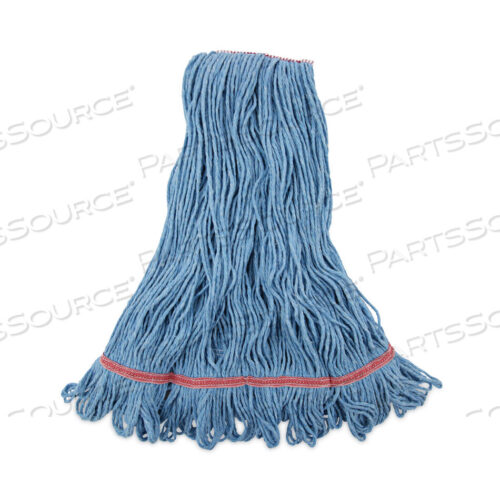 OEM#: BWK503BLNBSUPER LOOP WET MOP HEAD, ХЛОПОК/СИНТЕТИЧЕСКОЕ ВОЛОКНО, 1 ПОВЯЗКА, БОЛЬШОЙ РАЗМЕР, СИНИЙ, 12/КОРОБКА от Boardwalk