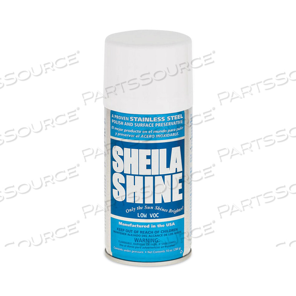 OEM#: SSCA10ОЧИСТИТЕЛЬ И ПОЛИРОВАЛЬНОЕ СРЕДСТВО ДЛЯ НЕРЖАВЕЮЩЕЙ СТАЛИ С НИЗКИМ СОДЕРЖАНИЕМ ЛОС, АЭРОЗОЛЬНЫЙ БАЛЛОН 10 УНЦИЙ от Sheila Shine