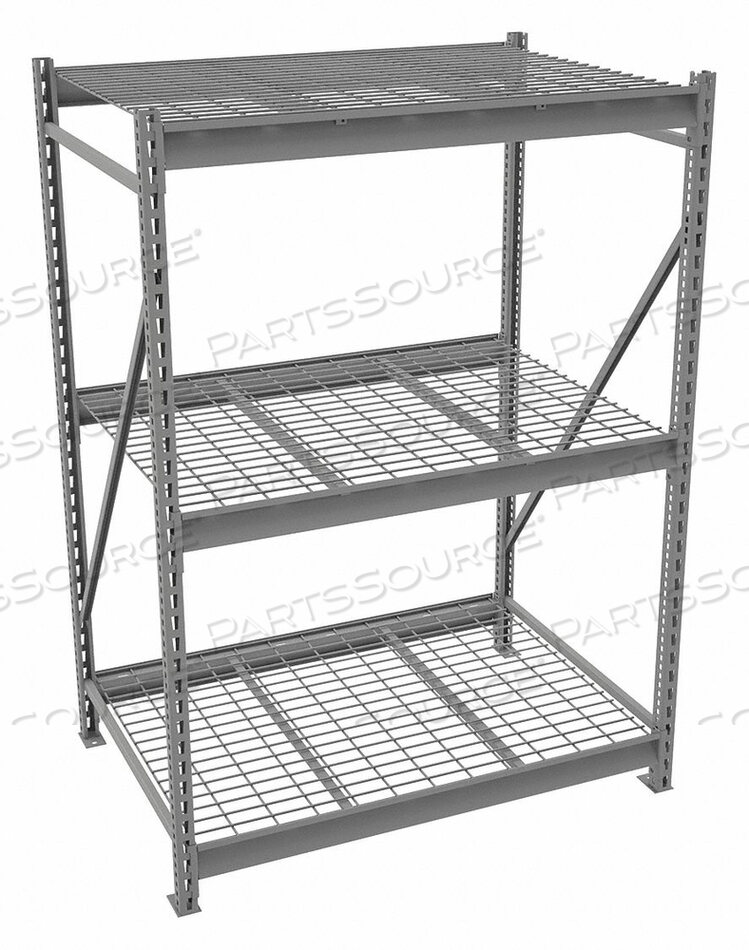 OEM#: 6940BULK RACK STARTER 72 H 48 W 36 D GRAY by Tennsco Corp.