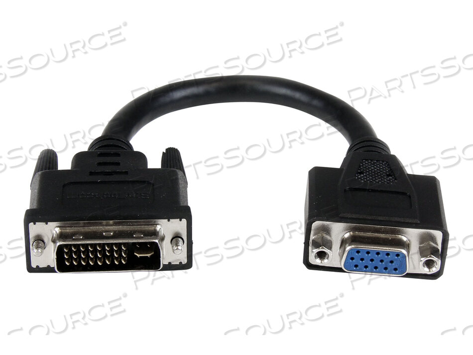 OEM#: DVIVGAMF8IN8IN КАБЕЛЬНЫЙ АДАПТЕР DVI - VGA - DVI-I MALE - VGA FEMALE - VGA ADAPTER - DVI-I (M) - HD-15 (F) - 7,9 ДЮЙМА - ВИНТЫ С НАКАТНОЙ ГОЛОВКОЙ - ЧЕРНЫЙ от StarTech.com Ltd.