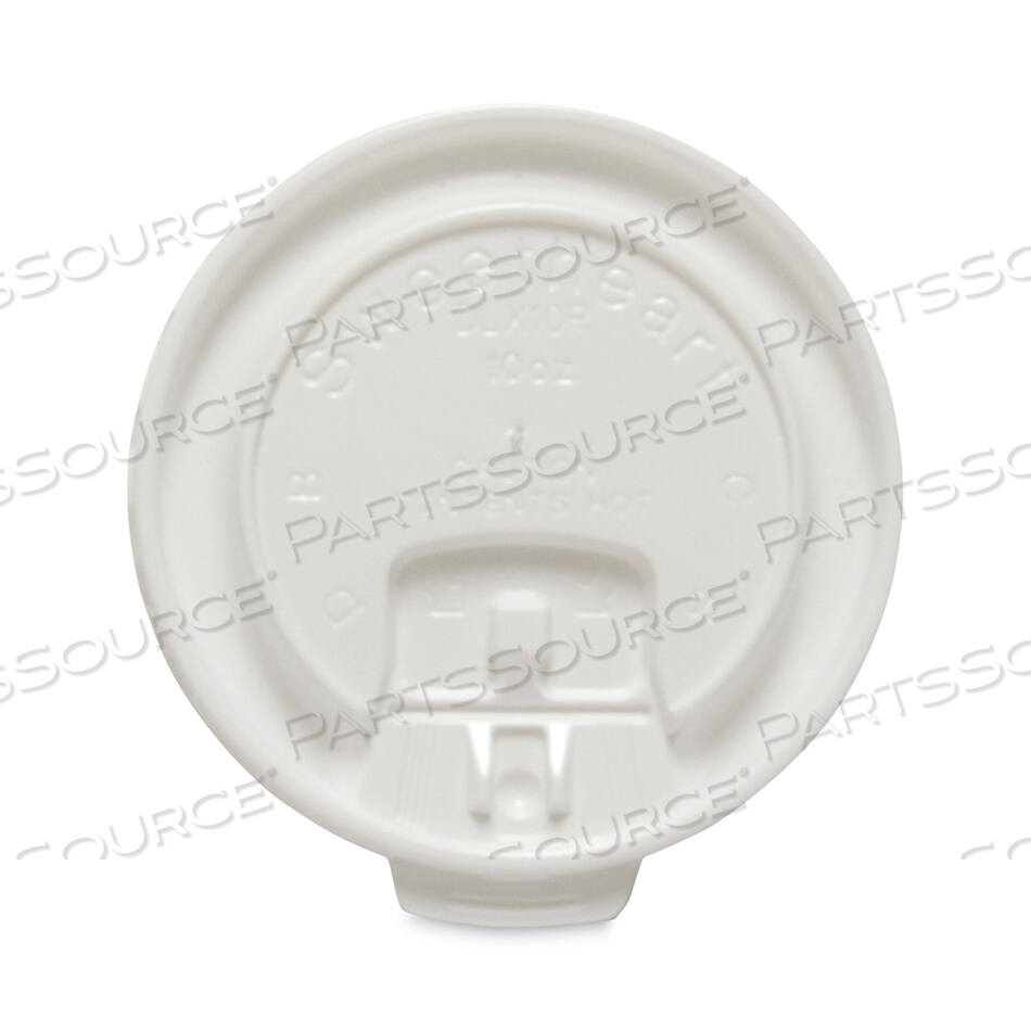 OEM#: DLX10R-00007КРЫШКИ ДЛЯ ПЕНОПЛАСТИКОВЫХ СТАКАНЧИКОВ С ОТКИДНЫМИ И ЗАМКОМ, ПОДХОДЯТ ДЛЯ СТАКАНЧИКОВ ОБЪЕМОМ 10 УНЦИЙ, БЕЛЫЕ, 2000 ШТ./КОРОБКА от Solo