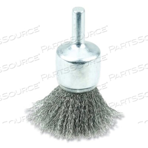 OEM#: 10005ЩЕТКА С ЦЕЛЬНЫМ КОНЦЕМ ИЗ ГОЛОТОЙ ПРОВОЛОКИ, СТАЛЬНАЯ, ДИАМЕТРОМ 3/4 ДЮЙМА X ПРОВОЛОКА 0,006 ДЮЙМА, 22000 ОБ/МИН от Weiler