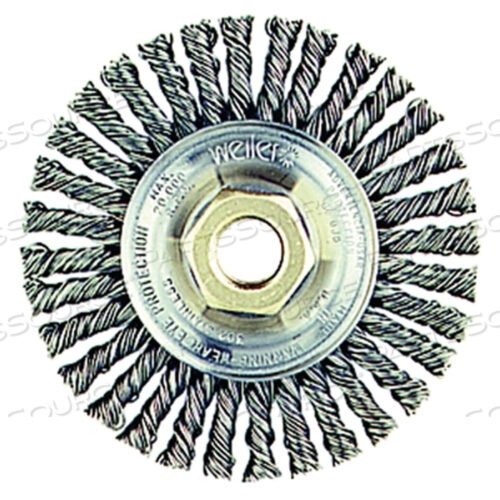 OEM#: 13131ROUGHNECK MAX STRINGER BEAD WHEEL, 4 ДЮЙМА ДИАМЕТРОМ X 3/16 ДЮЙМА W FACE, 0,020 ДЮЙМА СТАЛЬНОЙ ПРОВОЛОКИ, 20000 ОБ/МИН от Weiler