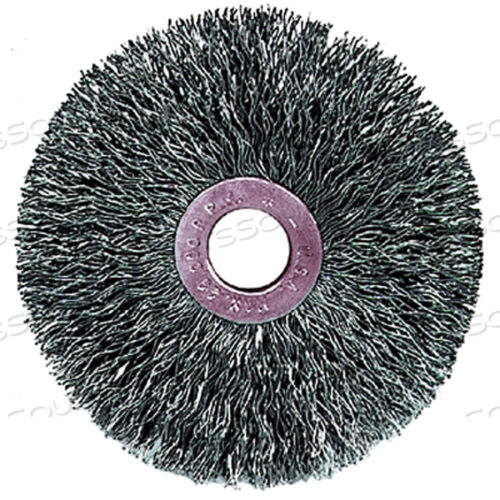 OEM#: 15563КОЛЕСО С МЕДНОЙ ЦЕНТРАЛЬНОЙ ПРОВОЛОЧКОЙ, 3 ДЮЙМА D X 5/8 ДЮЙМА W, 0,0118 ДЮЙМА СТАЛЬНОЙ ПРОВОЛОКИ, 20 000 ОБ/МИН от Weiler