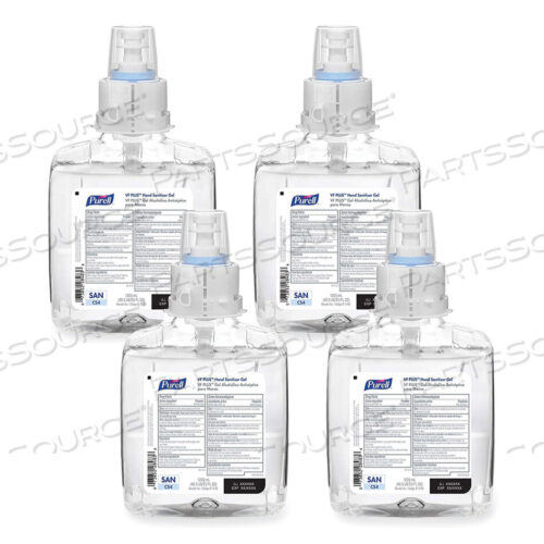 OEM#: 5199-04VF PLUS ГЕЛЬ ДЛЯ ДЕЗИНФИЦИРУЮЩЕГО СРЕДСТВА ДЛЯ РУК, 1200 МЛ, ЗАПРАВОЧНЫЙ ФЛАКОН, БЕЗ ОТДЫХА, ДЛЯ ДИСПЕНСЕРОВ CS4, 4 ШТ./КОРОБКА от Purell