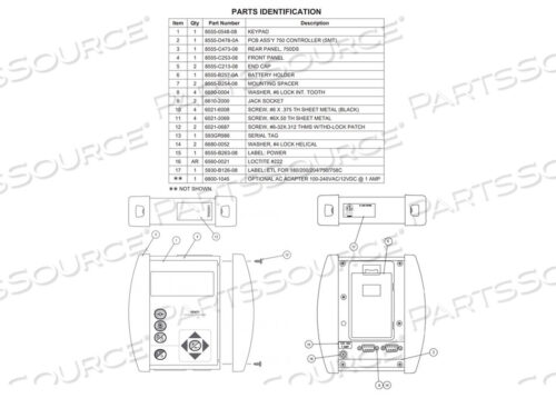 OEM#: 8555-B257-0AСБОРКА, ДЕРЖАТЕЛЬ БАТАРЕИ от Detecto Scale / Cardinal Scale