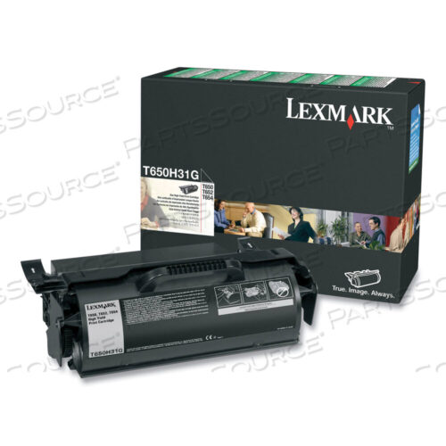 OEM#: T650H31GT650H31G ТОНЕР ВЫСОКОЙ ЕМКОСТИ, РЕСУРС 21 000 СТРАНИЦ, ЧЕРНЫЙ от Lexmark