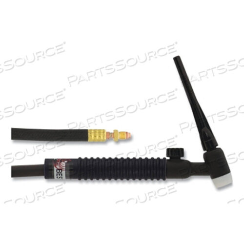 OEM#: 17V25R17V TIG TORCH PACKAGE, ВОЗДУШНОЕ ОХЛАЖДЕНИЕ, 150 А, ЖЕСТКАЯ ГОЛОВКА С КЛАПАНОМ, 1-PC 25 FT CABLE, РЕЗИНА от Best Welds