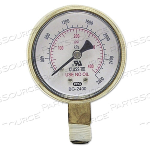 OEM#: WWN900B2200МАНОМЕТР, 2 ДЮЙМА, 200 ФУНТ/КВ. ДЮЙМ, ЛАТУНЬ, 1/4 ДЮЙМА NPT от Best Welds