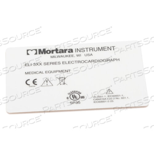 OEM#: 9042-063-02ЭТИКЕТКА ELI 350 ШИБКА CG1C от Welch Allyn Inc.