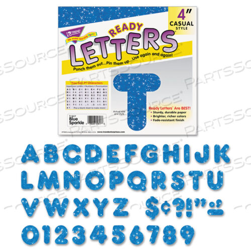 OEM#: T1617READY LETTERS SPARKLES НАБОР БУКВОВ, СИНИЙ SPARKLE, 4H, 71/SET от Trend