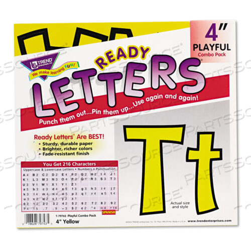 OEM#: T79743READY LETTERS PLAYFUL COMBO SET, ЖЕЛТЫЙ, 4H, 216/SET от Trend