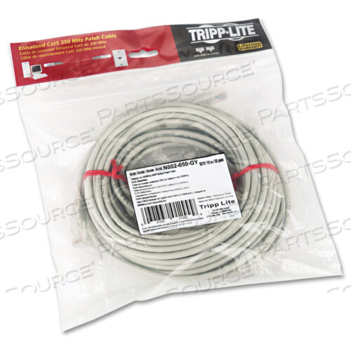 OEM#: N002-050-GYETHERNET CABLE, CAT5E 350 MHZ MOLDED (UTP) (RJ45 M/M), POE, СЕРЫЙ, 50 ФУТОВ от Tripp Lite