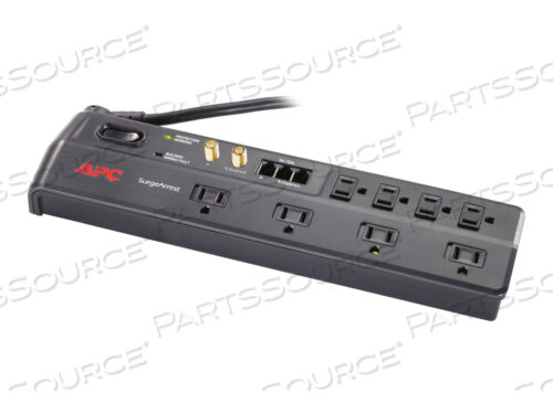 OEM#: P8VT3APC ДОМАШНИЙ/ОФИСНЫЙ СЕТЕВОЙ УЗЕЛ НА 8 РОЗЕТОК С TEL2/РАЗВЕТВИТЕЛЕМ И КОАКСИАЛЬНЫМИ РАЗЪЕМАМИ, 120 В от APC / American Power Conversion