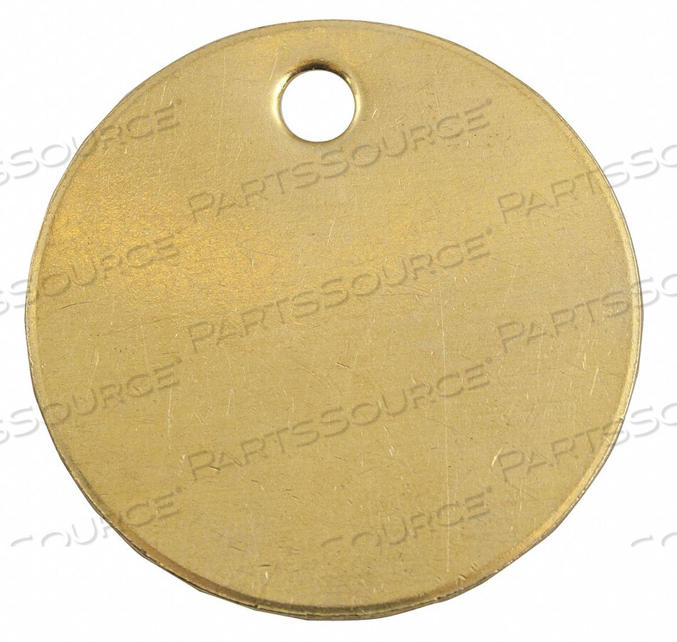 OEM#: 43582ПУСТАЯ бирка 1-1/2X1-1/2 ЛАТУНЬ КРУГЛАЯ PK25 от C.H. Hanson