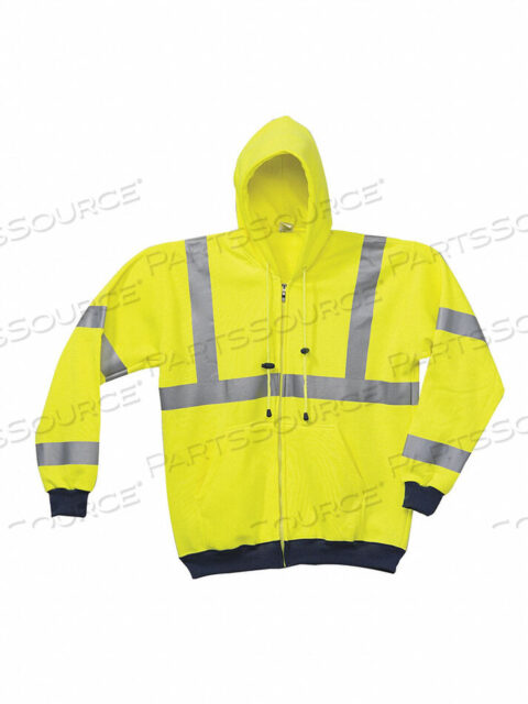 OEM#: LUX-SWT3HZ-YLHI-VIS ПРЕМИУМ ВЛАГООТВОДЯЩАЯ ТОЛСТОВКА, КЛАСС 3, HI-VIS ЖЕЛТЫЙ, размер L от Occunomix