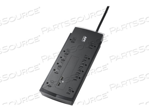 APC PERFORMANCE SURGEARREST P12U2 - СЕТЕВОЙ ФИЛЬТР - AC 120 В - ВЫХОДНЫЕ РАЗЪЕМЫ: 12 - 6 ФУТОВ - ЧЕРНЫЙ